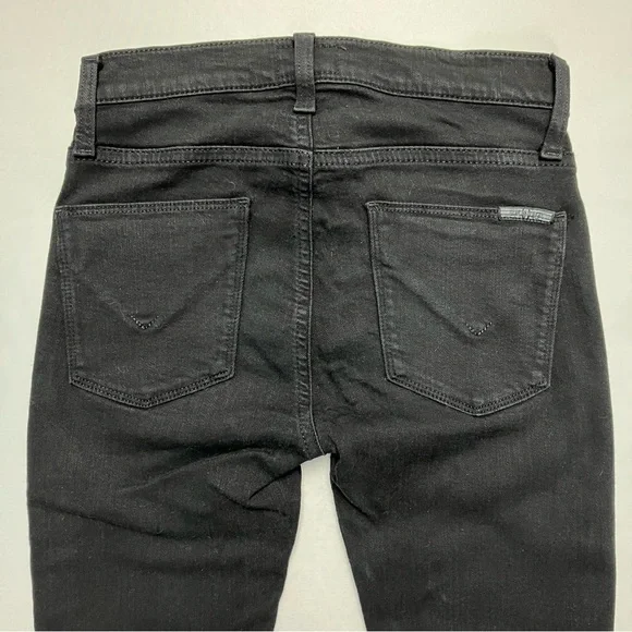 Hudson Jeans Nico Midrise Super Skinny Black Denim Size 24 25 26 - Picture 11 of 11